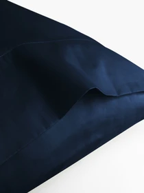 Наволочка "Місячне сяйво" з натурального сатину MBM HOME модель BL-P-10 DEEP BLUE Фото