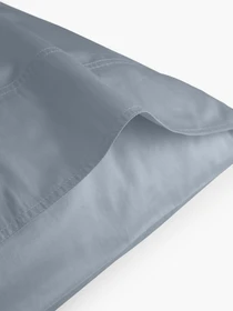 Наволочка "Элегия" из натурального вареного сатина MBM HOME модель BL-P-11 CLOUDY GRAY Фото