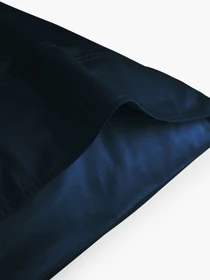 Наволочка "Элегия" из натурального вареного сатина MBM HOME модель BL-P-11 DEEP BLUE Фото