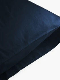 Наволочка "Элегия" из натурального вареного сатина MBM HOME модель BL-P-11 DEEP BLUE Фото