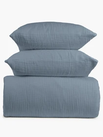 Наволочка "Сатори" з из муслина MBM HOME модель BL-P-14 CLOUDY GRAY Фото