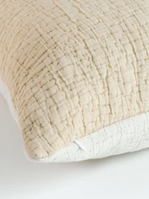 Наволочка декоративна "Дзен" з з мусліну MBM HOME модель BL-P-13 IVORY/BEIGE Фото