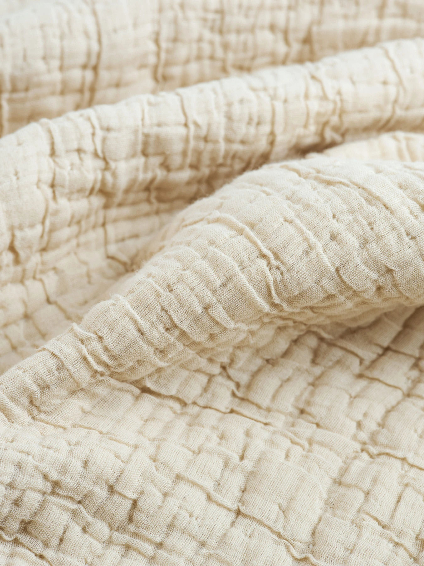 Покрывало "Дзен" из муслина MBM HOME модель BL-FS-25/26/28 IVORY/BEIGE Фото