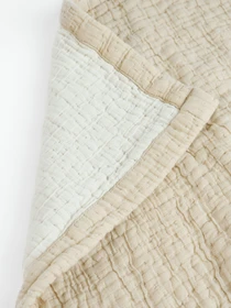 Покривало "Дзен" з мусліну MBM HOME модель BL-FS-25/26/28 IVORY/BEIGE Фото