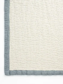 Покрывало "Дзен" из муслина MBM HOME модель BL-FS-25/26/27 IVORY/CLOUDY GRAY Фото