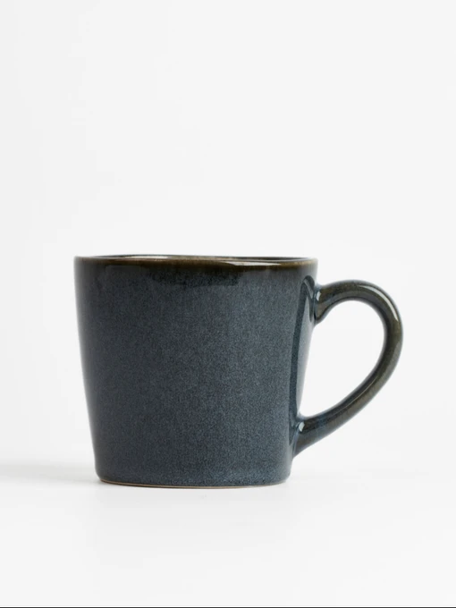 Чашка "Фйорд" з кам'яної кераміки темно-синя MBM HOME модель KP-133 DEEP BLUE Фото