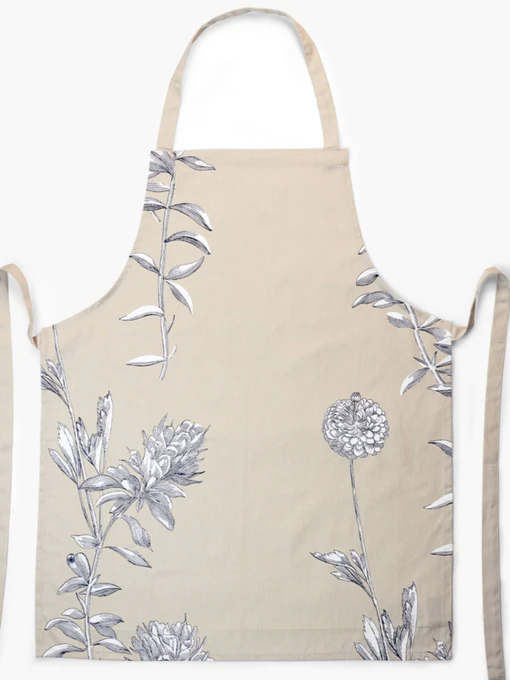 Фартук "Тоскана" из натурального хлопка бежевый MBM HOME модель KT-14 BEIGE/PRINT Фото