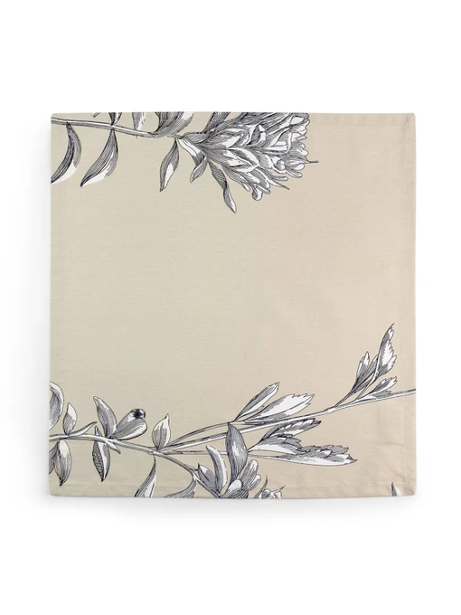 Тканинна серветка "Тоскана" з натуральної бавовни бежева MBM HOME модель KT-21 BEIGE/PRINT Фото