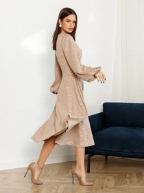 Платья ISSA Plus модель 12981_beige Фото