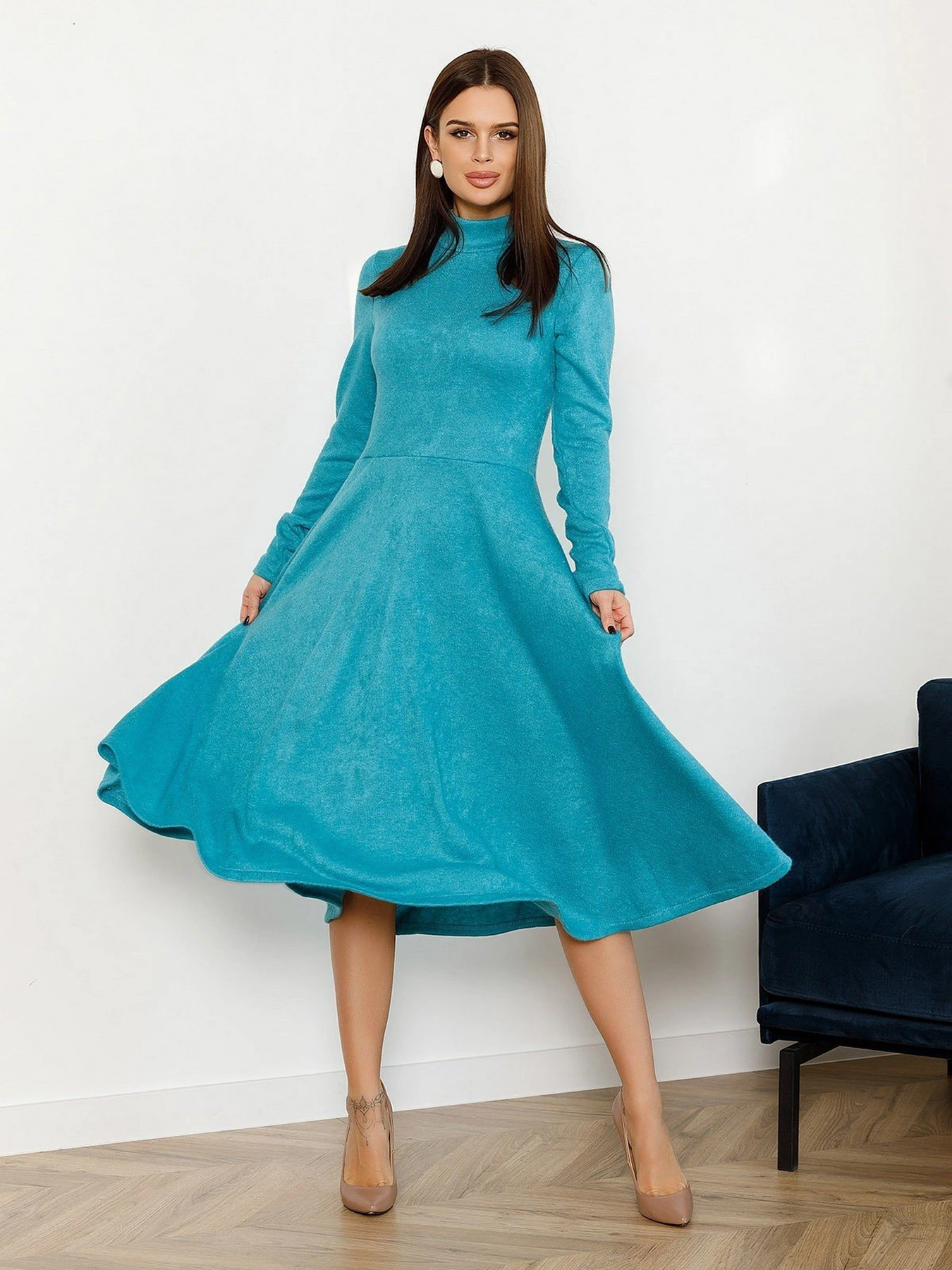Платья ISSA Plus модель 12352A_turquoise Фото