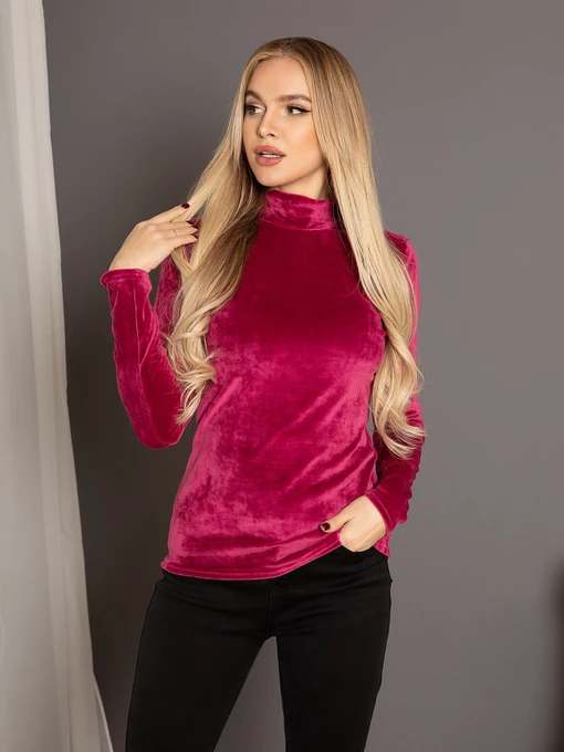Свитры и кардиганы ISSA Plus модель 12258_raspberry Фото