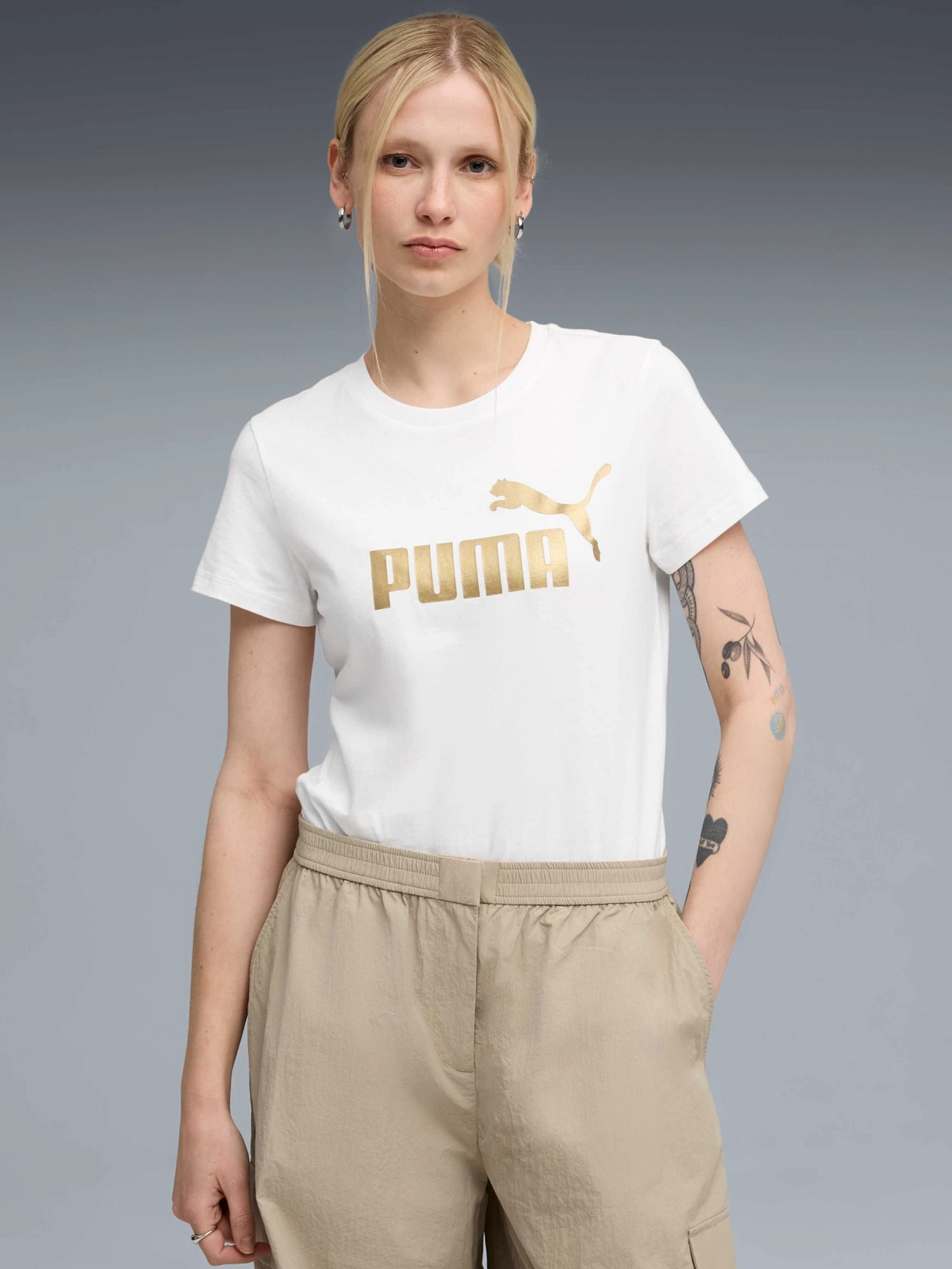 Футболки і поло PUMA Metallic No. 1 Logo Tee модель 631536 Футболки і поло PUMA Metallic No. 1 Logo Tee модель 631536 Фото
