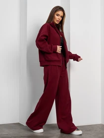 Костюмы ISSA Plus модель 15375_бордовый Фото