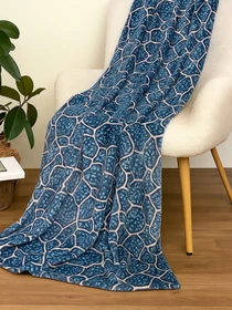 Покривало Well Soft камінці блакитного кольору Ecotton модель 23478 Фото