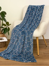 Покривало Well Soft камінці блакитного кольору Ecotton модель 23478 Фото
