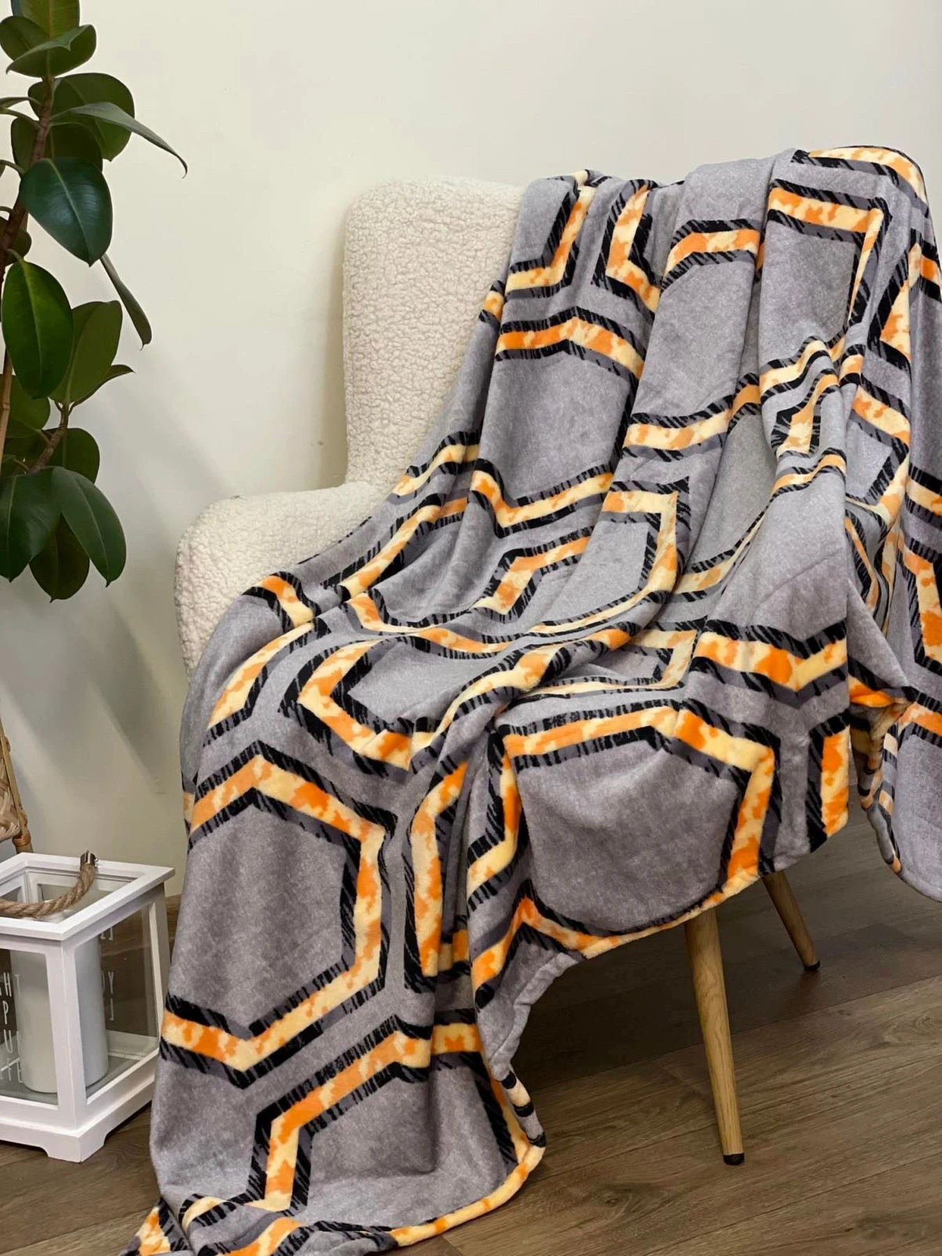 Покривало Well Soft сірого кольору Ecotton модель 23503 Покривало Well Soft сірого кольору Ecotton модель 23503 Фото