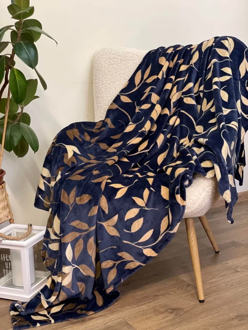 Покрывало Well Soft серого цвета с узором Ecotton модель 23479 Фото