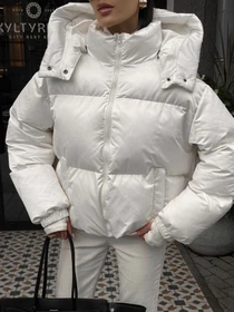 Куртки и дубленки Jadone Fashion модель Pufi_bile Фото