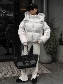 Куртки и дубленки Jadone Fashion модель Pufi_bile Фото
