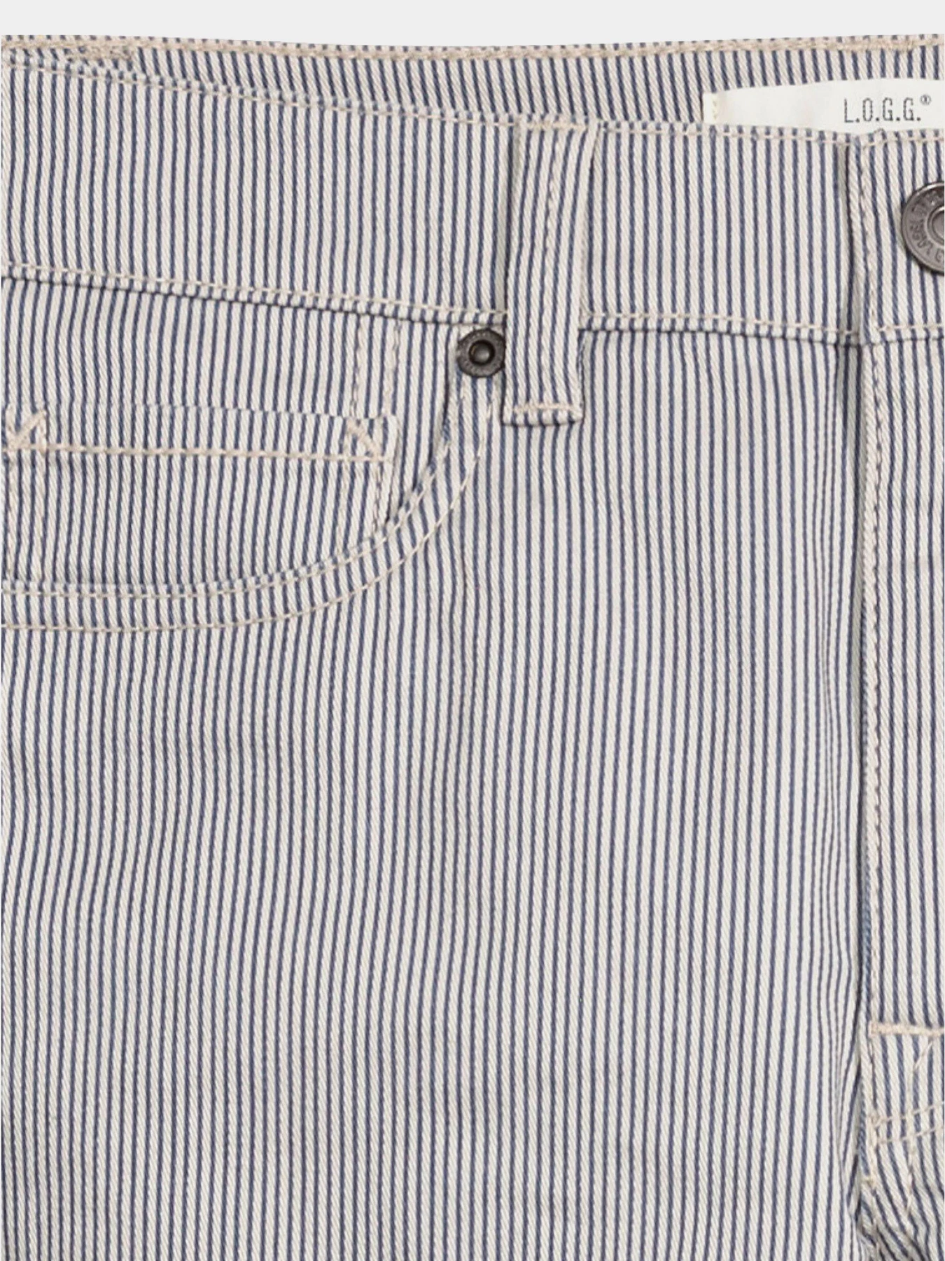 Джинси H&M модель 3529893RP21_бело-голубой в полоску Фото