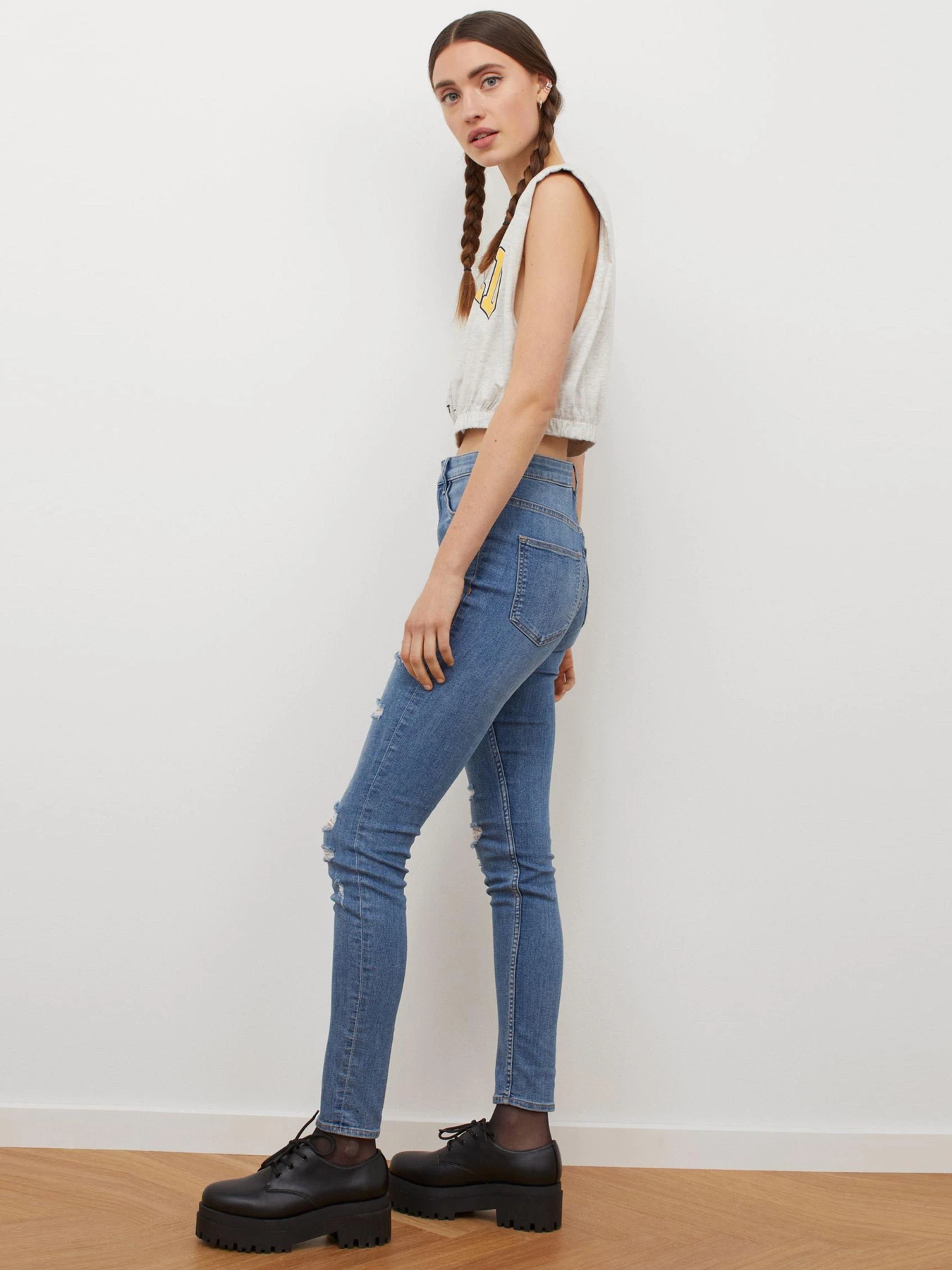 Джинси H&M модель 6213819sm_светло-синий Фото