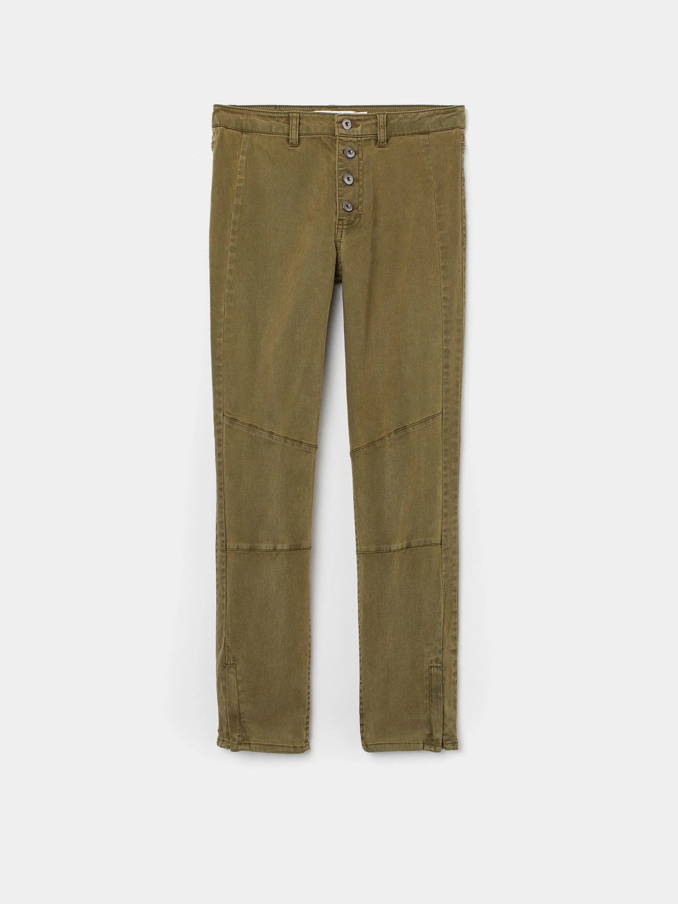 Джинси H&M модель 5908697bar_Оливковый Фото