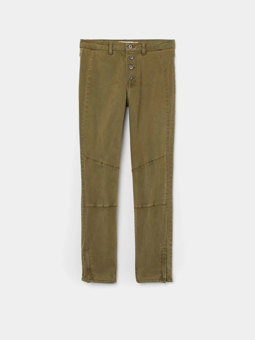 Джинси H&M модель 5908697bar_Оливковый Фото