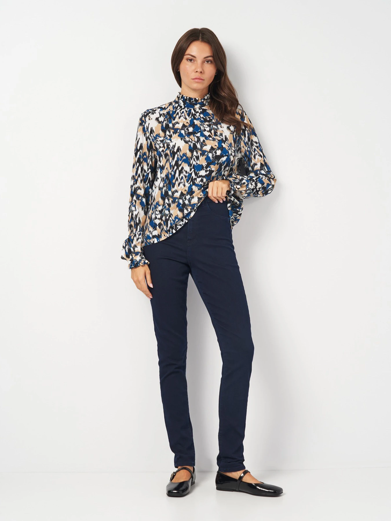 Джинси H&M модель 9008002ral_Темно-синий Фото