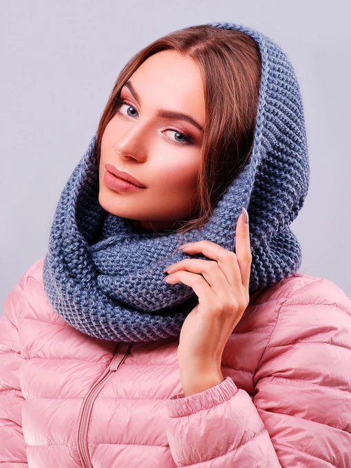 Шарфи та хустки MarSe модель marse-snud-299-svetlj-dzhins Фото