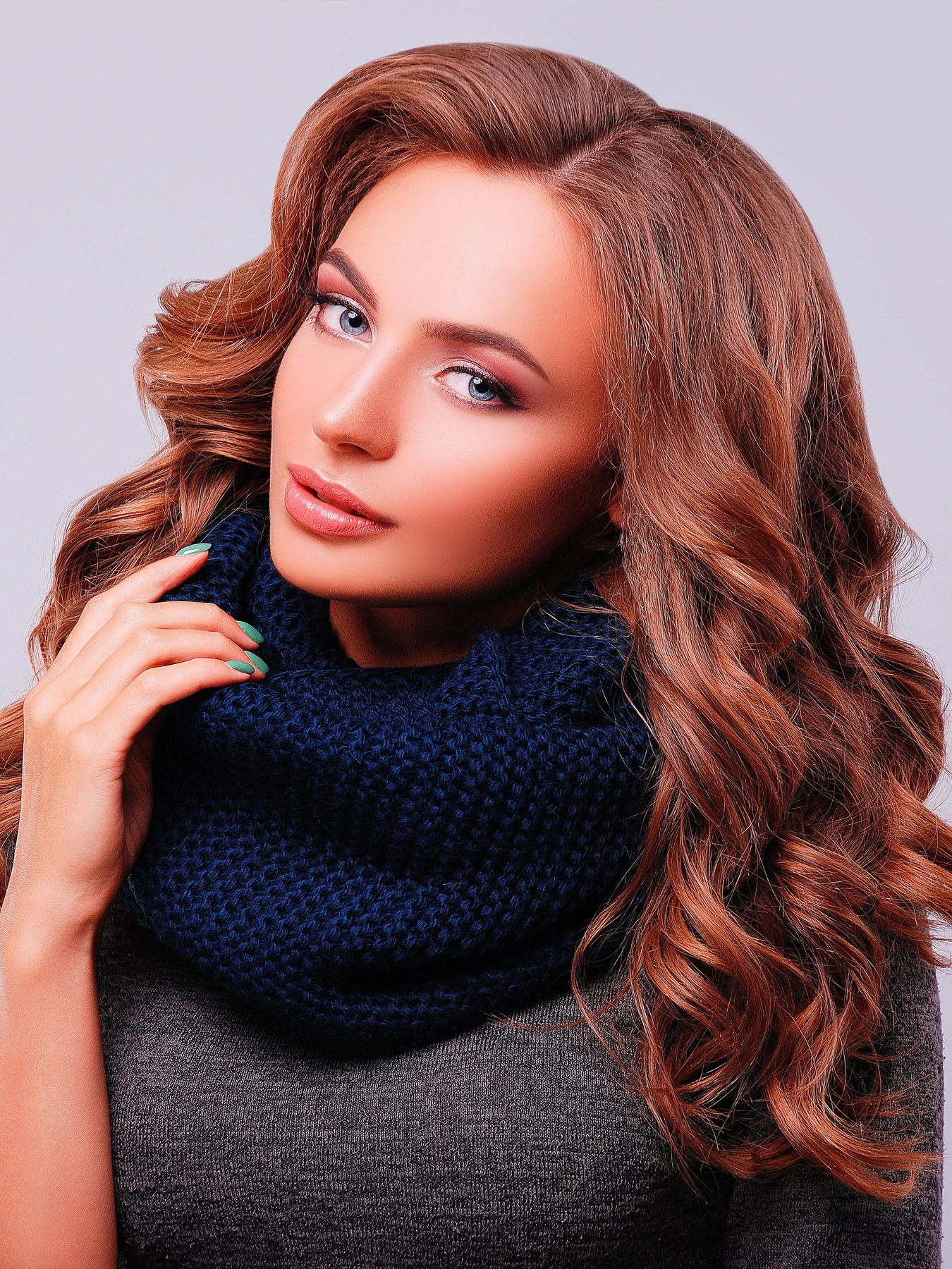 Шарфи та хустки MarSe модель marse-snud-299-temno-sinij Фото