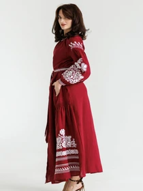 Вышиванки Folk Moda модель fm2925-bordovj Фото