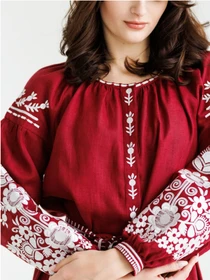 Вышиванки Folk Moda модель fm2925-bordovj Фото