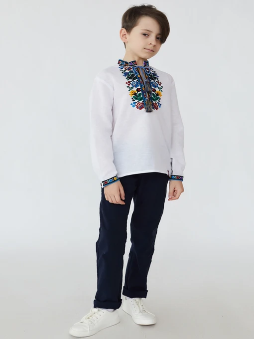 Вышиванки Folk Moda модель fm2818-blij Фото