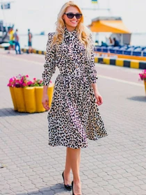 Платья Milirud модель mil302-leopard Фото