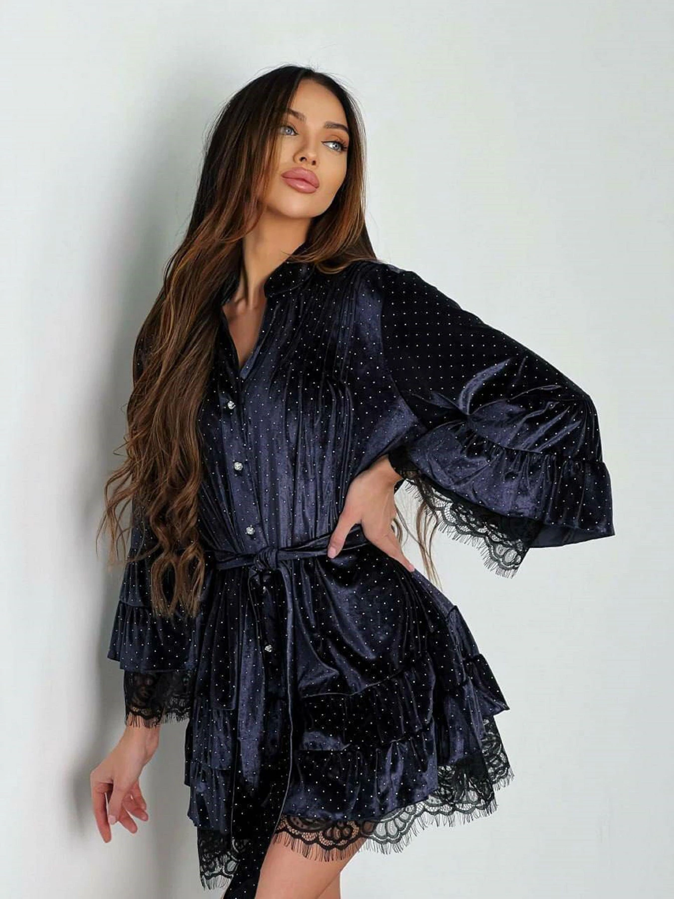 Платья Milirud модель mil363-temno-sinq Платья Milirud модель mil363-temno-sinq Фото