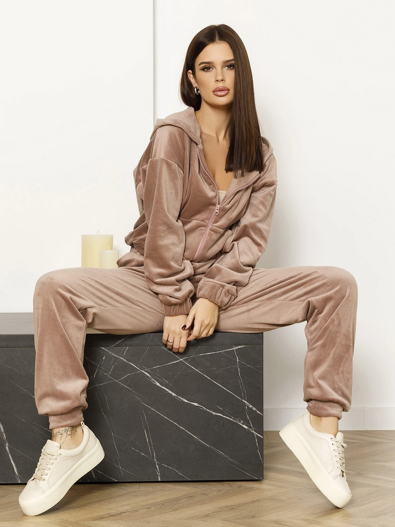 Костюми ISSA Plus модель 13065_beige Костюми ISSA Plus модель 13065_beige Фото