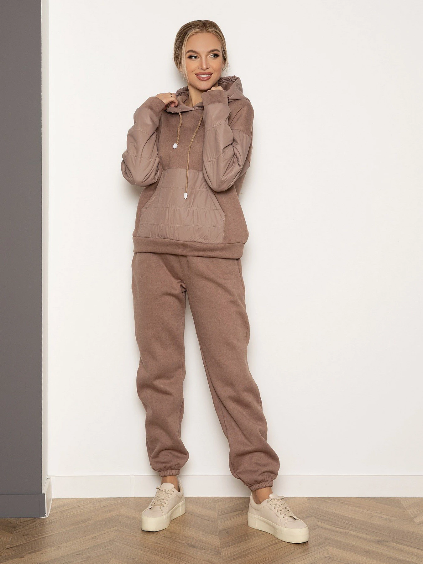 Костюмы ISSA Plus модель 12994B_brown Костюмы ISSA Plus модель 12994B_brown Фото