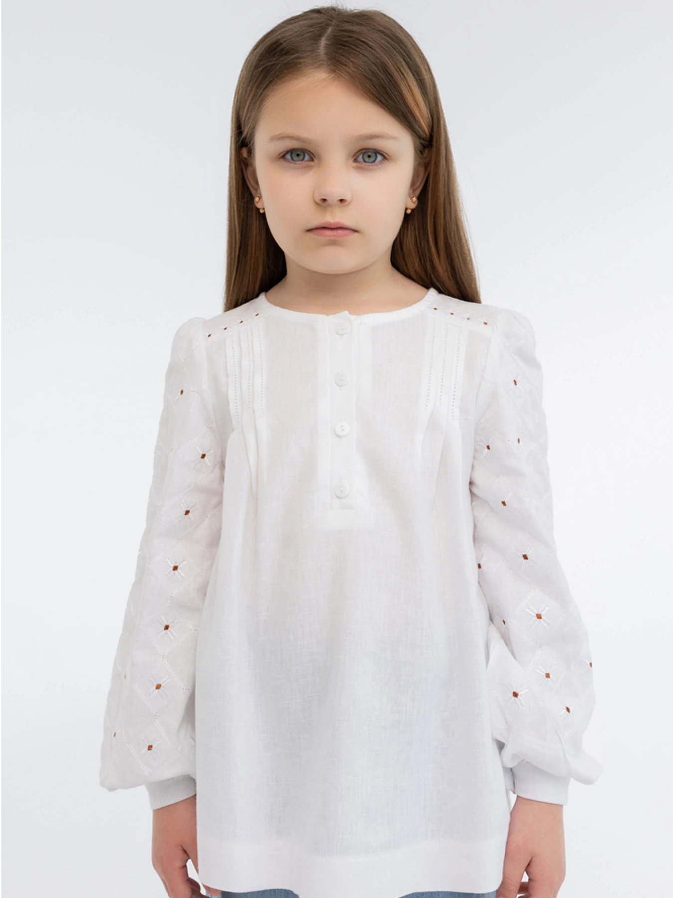 Вышиванки Folk Moda модель fm3033-blij Фото