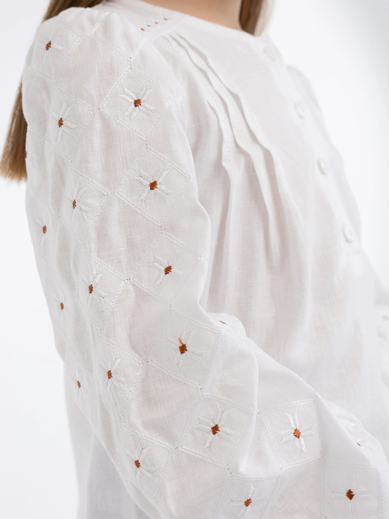 Вышиванки Folk Moda модель fm3033-blij Фото