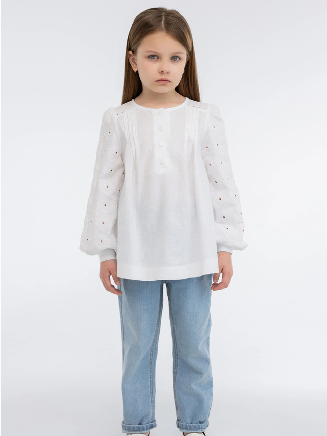 Вышиванки Folk Moda модель fm3033-blij Фото