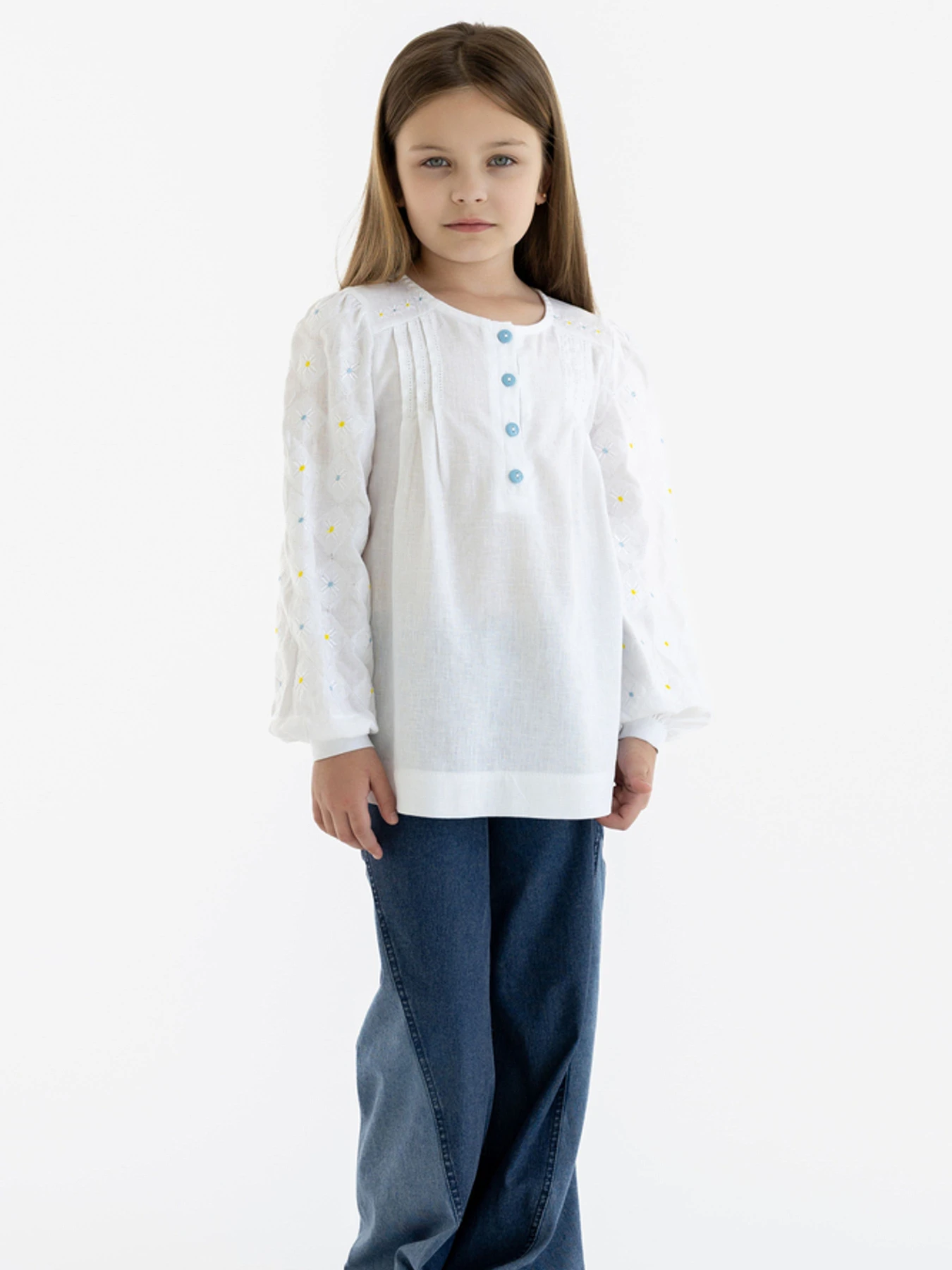 Вышиванки Folk Moda модель fm3034-blij Вышиванки Folk Moda модель fm3034-blij Фото
