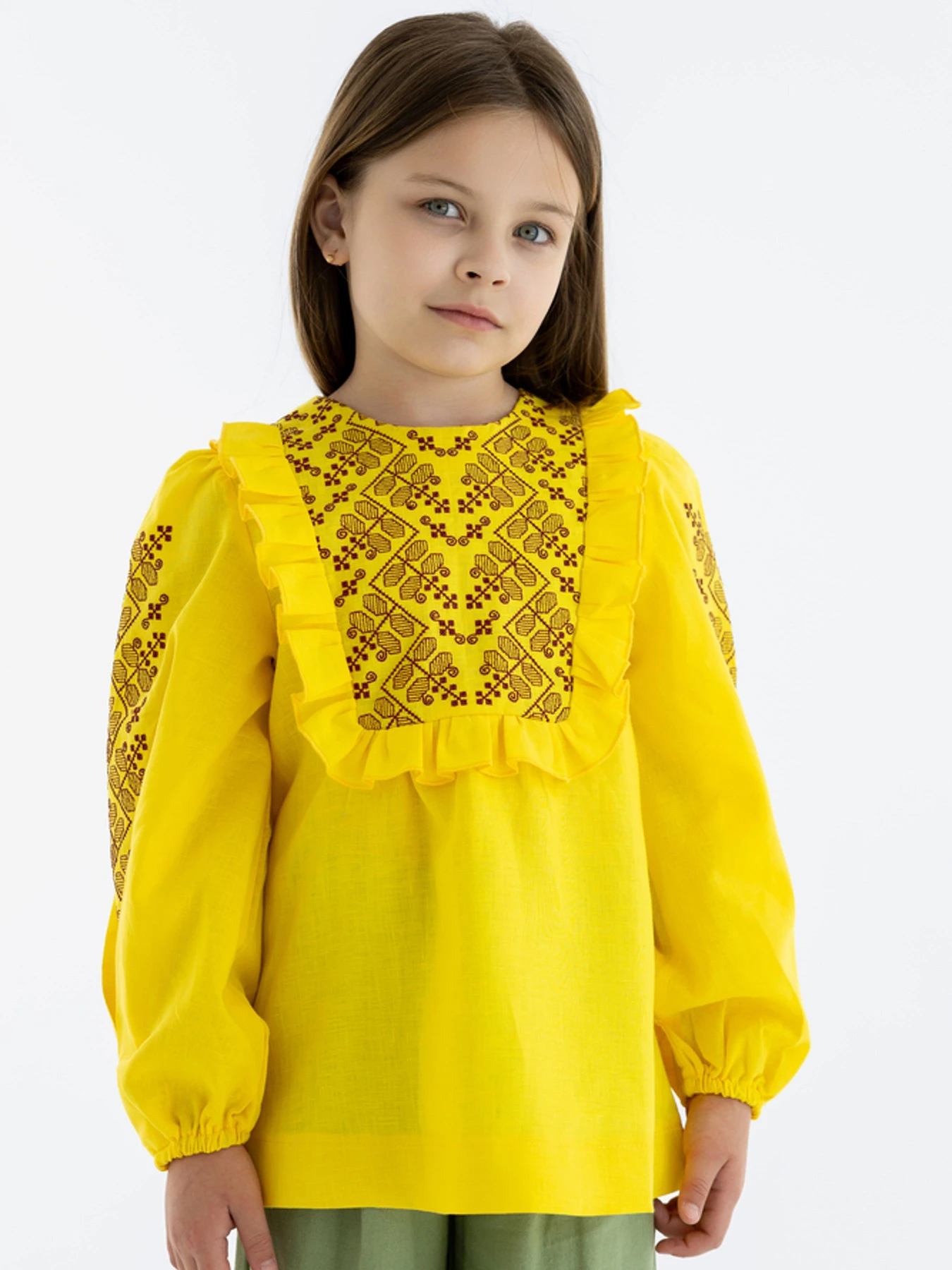 Вышиванки Folk Moda модель fm3027-zhovtij Вышиванки Folk Moda модель fm3027-zhovtij Фото