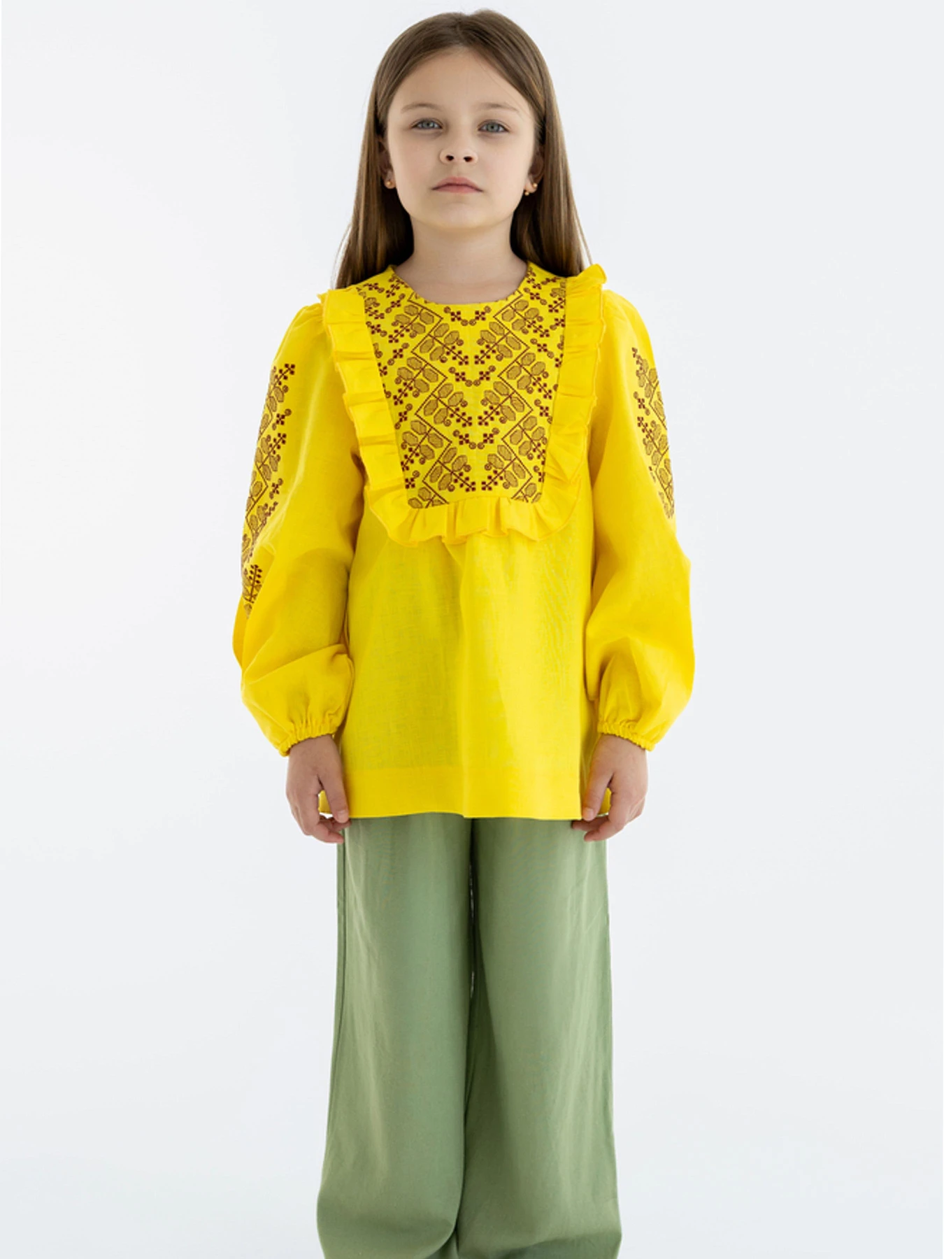 Вышиванки Folk Moda модель fm3027-zhovtij Вышиванки Folk Moda модель fm3027-zhovtij Фото