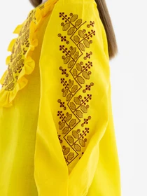 Вышиванки Folk Moda модель fm3027-zhovtij Фото