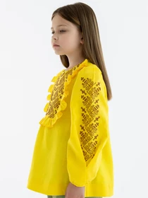 Вышиванки Folk Moda модель fm3027-zhovtij Фото