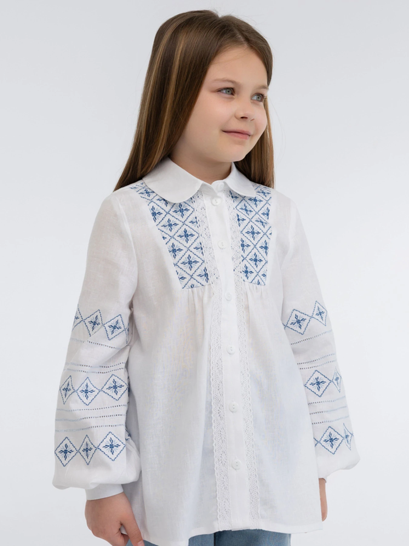 Вышиванки Folk Moda модель fm3029-blij Вышиванки Folk Moda модель fm3029-blij Фото