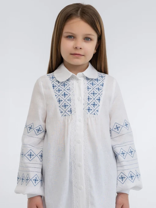 Лляна Дитяча Вишита сорочка Folk Moda фото 2