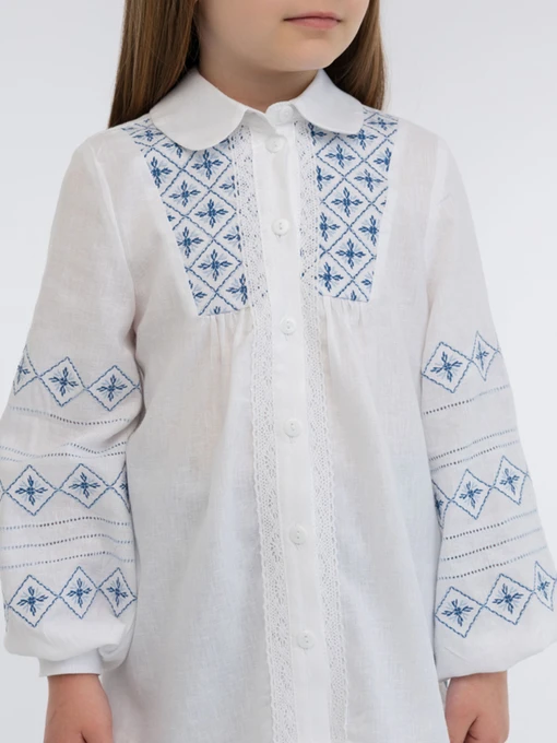 Лляна Дитяча Вишита сорочка Folk Moda фото 3