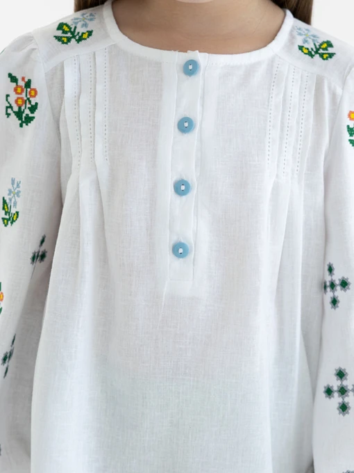 Лляна Дитяча Вишита сорочка Folk Moda фото 3