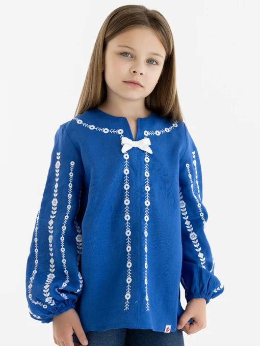 Лляна Дитяча Вишита сорочка Folk Moda фото 2